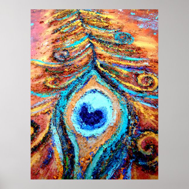 Peacock Feather Poster (Vorne)