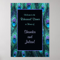 Peacock Feather Probe Dinner Printwerbung