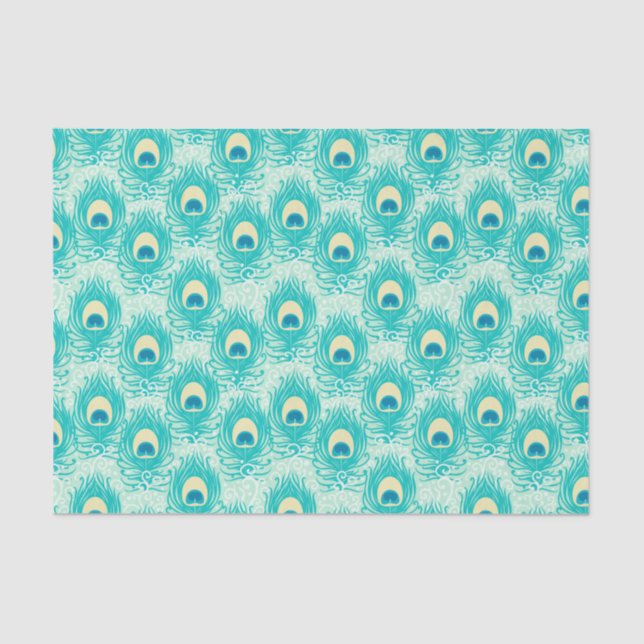 Peacock Feather Seidenpapier (Vorderseite)