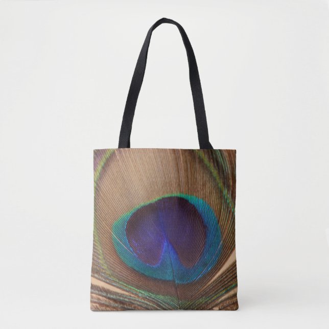 Peacock Feather Tote Bag (Vorderseite)