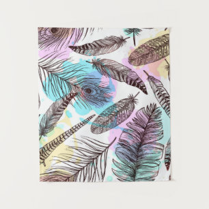 Peacock Feather Wandteppich