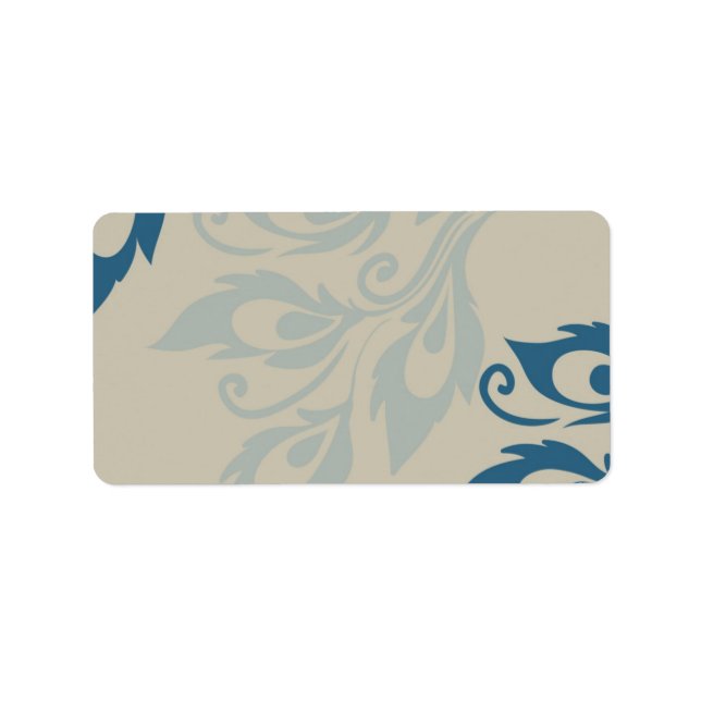 Peacock Feathers Adressaufkleber (Vorne)