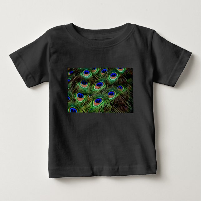 Peacock Feathers Baby T-shirt (Vorderseite)