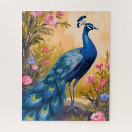 Peacock Feathers Beautiful Floral Animal Puzzle