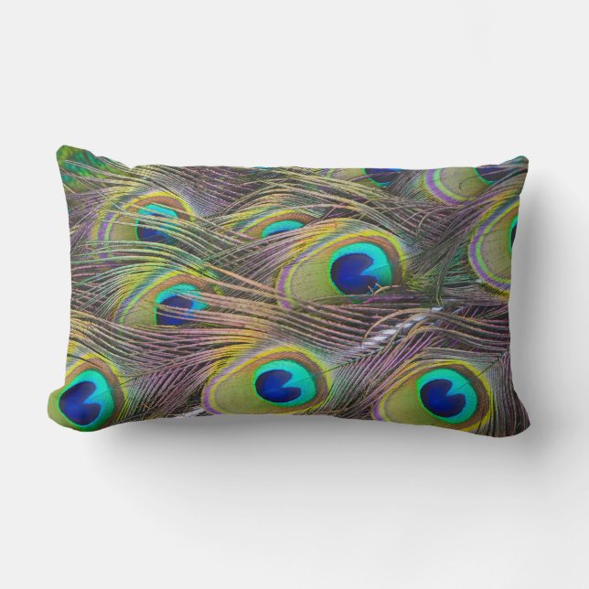 Peacock Feathers Bird Decorative Throw Kissen (Vorderseite)