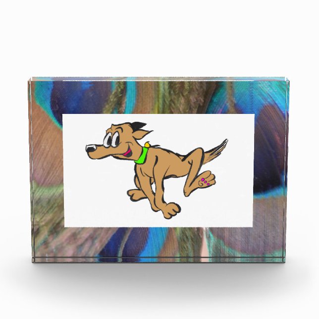 Peacock Feathers Foto Block (Vorderseite)