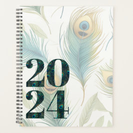 Peacock Feathers Hardcover Spiralplaner Planer