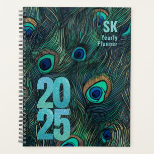 Peacock Feathers Hardcover Spiralplaner Planer