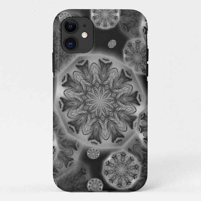 Peacock Feathers Kaleidoscopes iPhone Case (Rückseite)