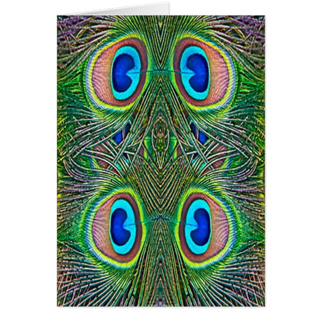 Peacock Feathers Kaleidoskop Print (Vorne)