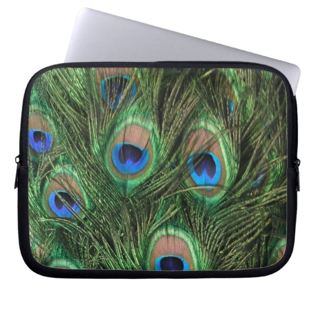 Peacock Feathers Laptopschutzhülle (Vorderseite)