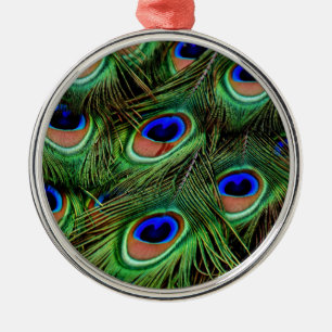 Peacock Feathers Ornament Aus Metall