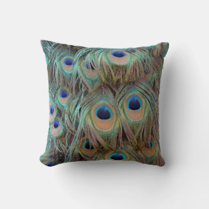 Peacock Feathers Pillow Kissen