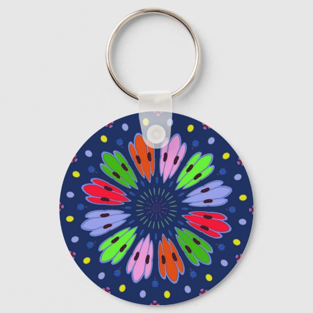 Peacock Feathers Schlüsselanhänger (Vorderseite)