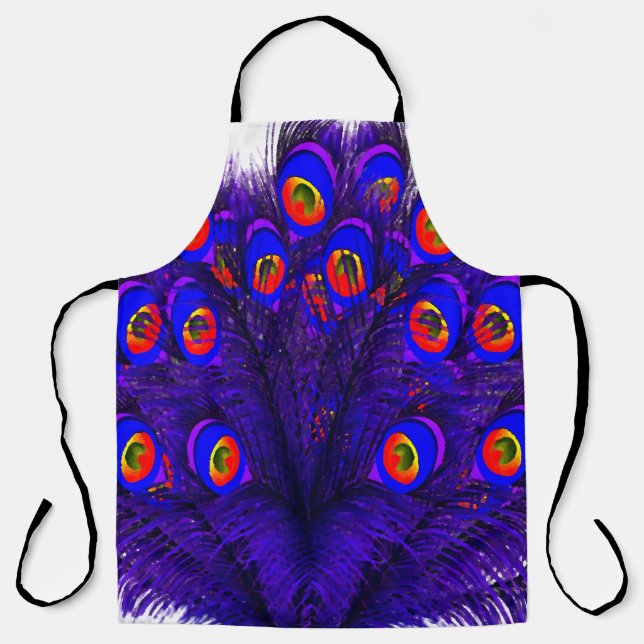 Peacock Feathers Schürze (Vorderseite)