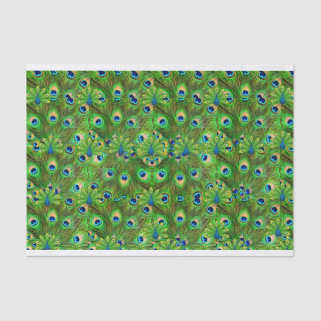 Peacock Feathers Tissue giftwrap Seidenpapier (Vorderseite)