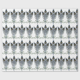 Peacock Feathers Vintages Jugendstil-Design Geschenkpapier