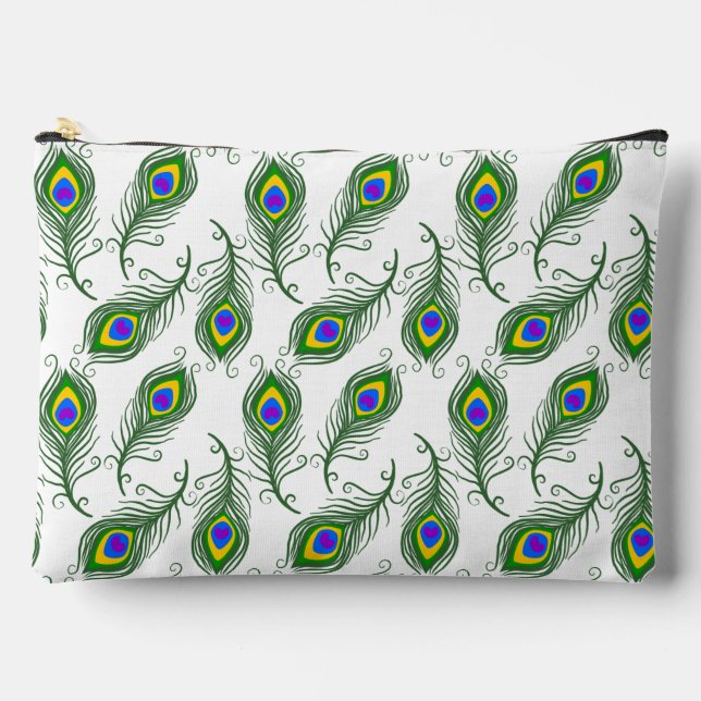 Peacock Feathers Zubehörtasche (Vorderseite)