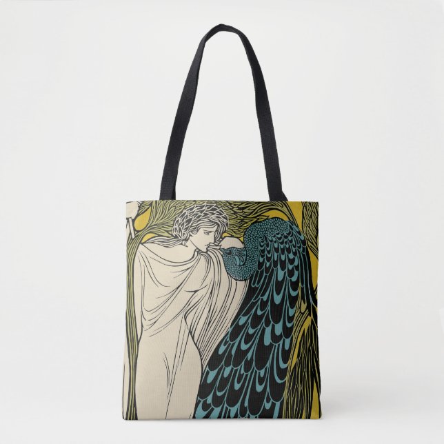 Peacock Fine Art Bird Nouveau (Vorderseite)
