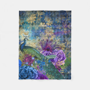 Peacock Fleece Blanket Schönes Design