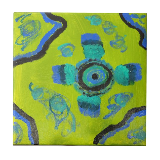 Peacock Fliese (Vorderseite)