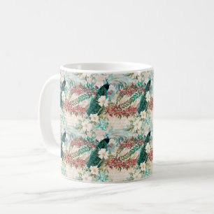Peacock Floral Kaffeetasse