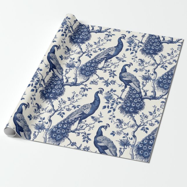 Peacock Geschenkpapier (Ungerollt)
