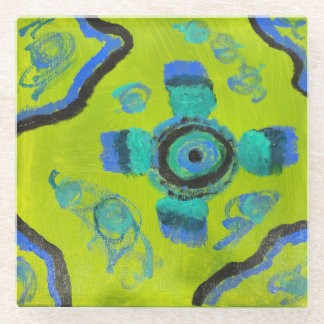 Peacock Glasuntersetzer