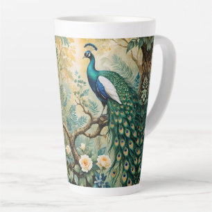 Peacock Golden Aquamariner Blumendschungel Milchtasse