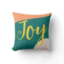 Peacock Green Joy Liebe Throw Kissen
