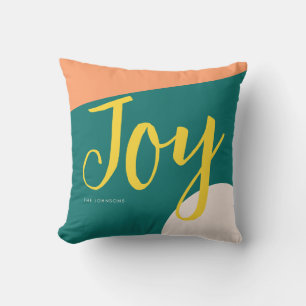 Peacock Green Joy Liebe Throw Kissen
