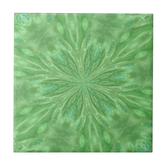 Peacock Green Tile Fliese (Vorderseite)