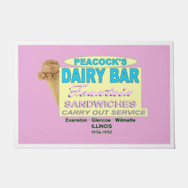 Peacock Ice Cream Company of Illinois Fußmatte