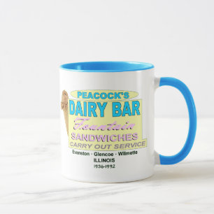 Peacock Ice Cream Company of Illinois Tasse