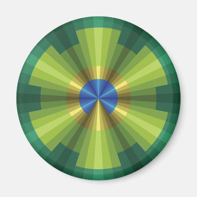 Peacock Illusion Magnet (Vorne)