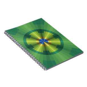Peacock Illusion-Notebook Notizblock