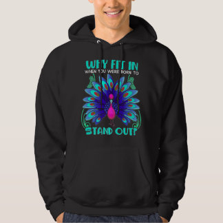 Peacock Inspiriert schöner Vogel-Peak Hoodie