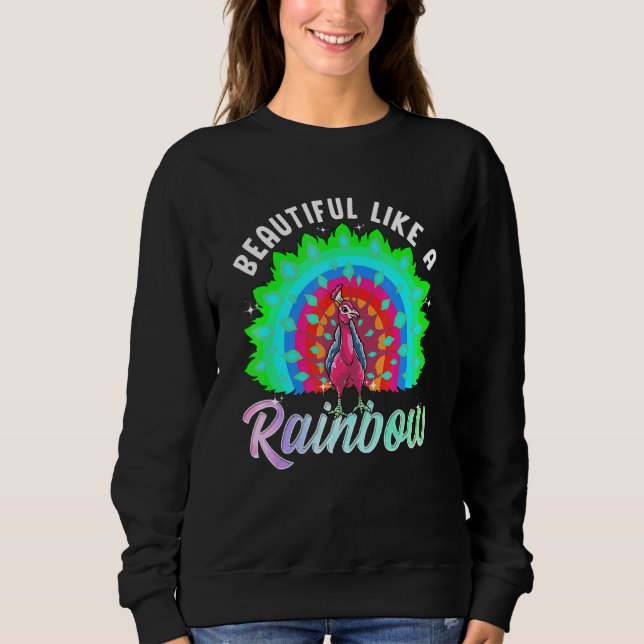Peacock Inspiriert schöner Vogel-Peak Sweatshirt (Vorderseite)