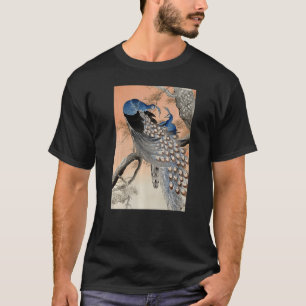 Peacock Japanese Ukiyo e Koson Vintag Bird Illust T-Shirt