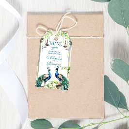 Peacock jasmine indische Hochzeitsvorlage Gunst Ge Geschenkanhänger