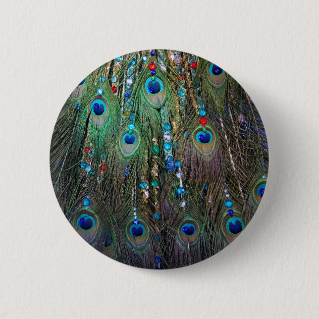 Peacock Jewelery Button (Vorderseite)