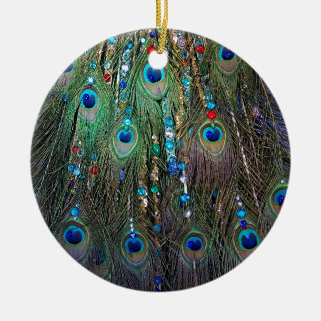Peacock Jewelery Keramikornament (Vorne)