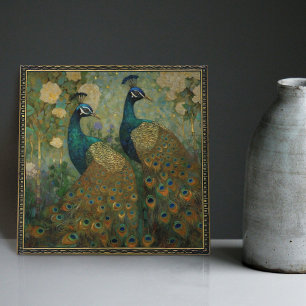 Peacock Klimt Wall Decke Impressionist Art Nouveau Fliese