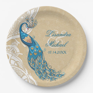 Peacock Lace Elegance 2 Custom Paper Tellers Pappteller