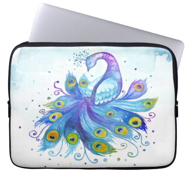 Peacock Laptop Sleeve (Vorderseite)