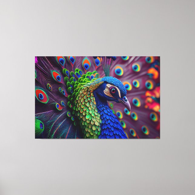 Peacock Leinwanddruck (Vorderseite)
