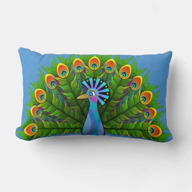 Peacock Lendenkissen (Vorderseite)