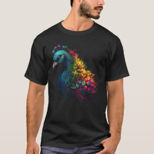 Peacock Lover Artwork Tiermotiv Pfau T-Shirt