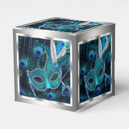 Peacock Masquerade Party Geschenkschachtel