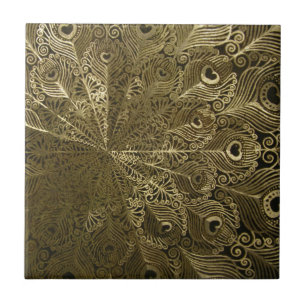 Peacock-Metallablage Fliese